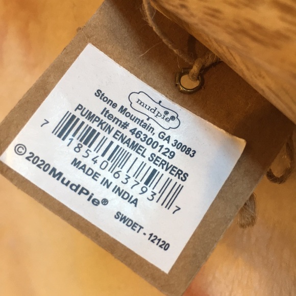 Gather Fall Thanksgiving Autumn Salad Server Set Salad Utensils, NWT Wood Enamel - Picture 7 of 16